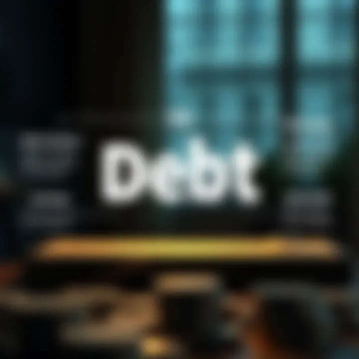 Graphic showing debt repayment methods