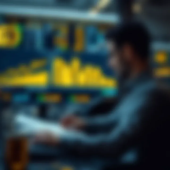 Market Analysis: Insights into Gold Investments A financial analyst reviewing charts and data related to gold investments