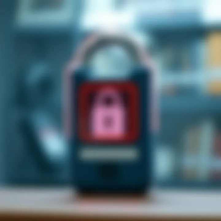 Secure transaction concept with digital lock