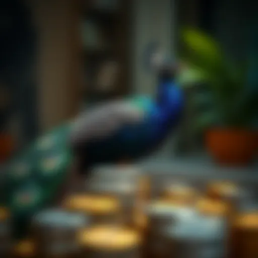 Creative representation of financial benefits from Amex Peacock Credit