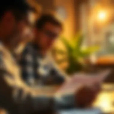 Credit Report Evaluation for HELOC Approval Person reviewing their credit report