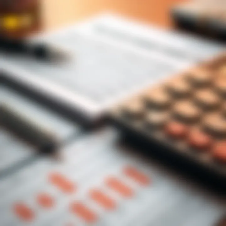 Financial Documentation Importance Close-up of financial documents and a calculator