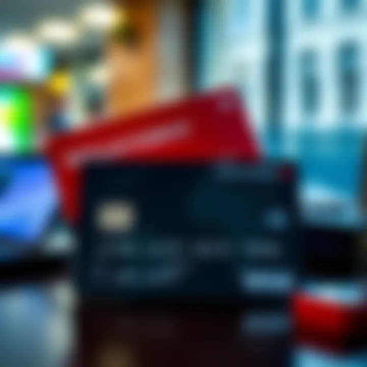 Navigating Credit Card Applications Illustration of a credit card application process