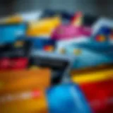 Visual representation of various credit card options