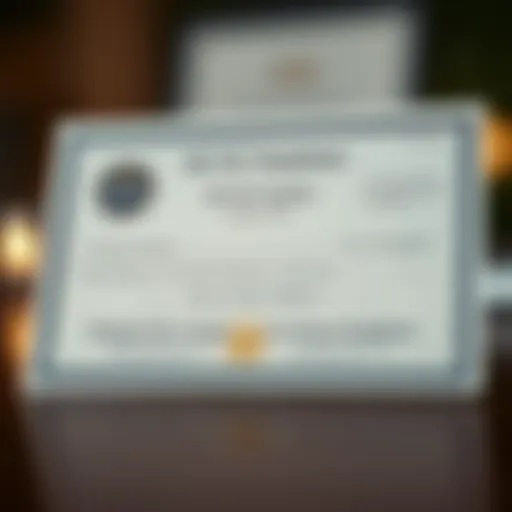 Illustration of a DUNS number certificate