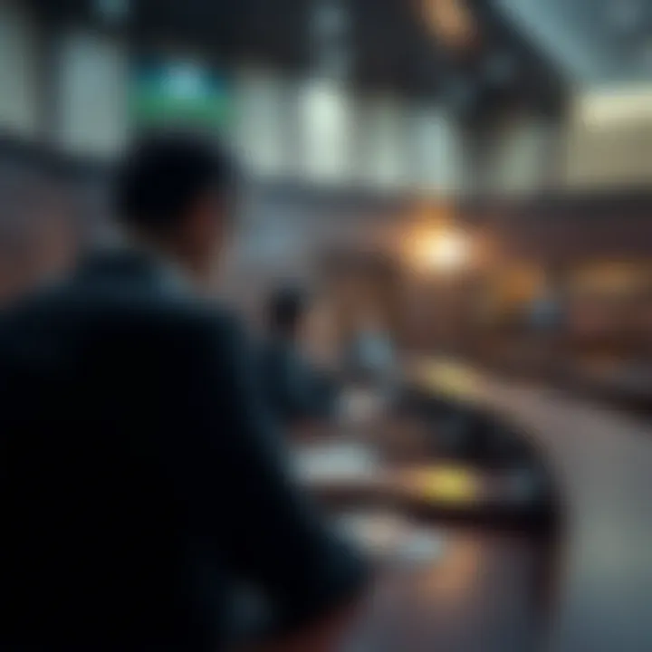 Courtroom Dynamics in Fraudulent Misrepresentation Cases A courtroom scene highlighting legal proceedings