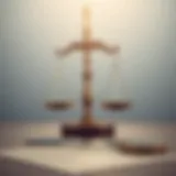 Legal scales representing justice in fraudulent misrepresentation