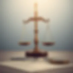 Legal scales representing justice in fraudulent misrepresentation