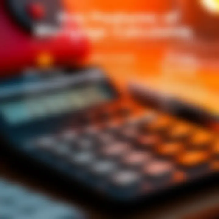 Infographic showcasing features of mortgage calculators