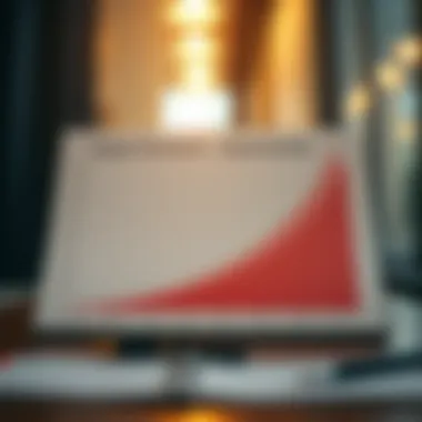 Graph showing the impact of goodwill impairment on financial statements