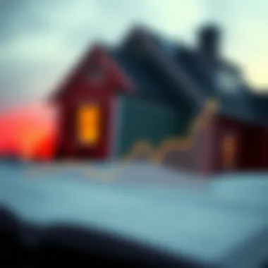 A graph illustrating the impact of interest rates on house notes