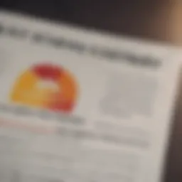 Visual representation of a credit report highlighting a fraud alert section