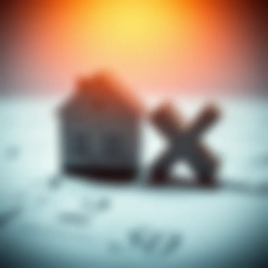 Mathematical symbols representing mortgage calculations