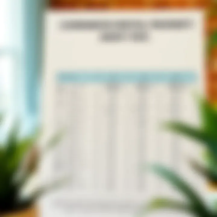 A chart comparing different types of rental property agent fees