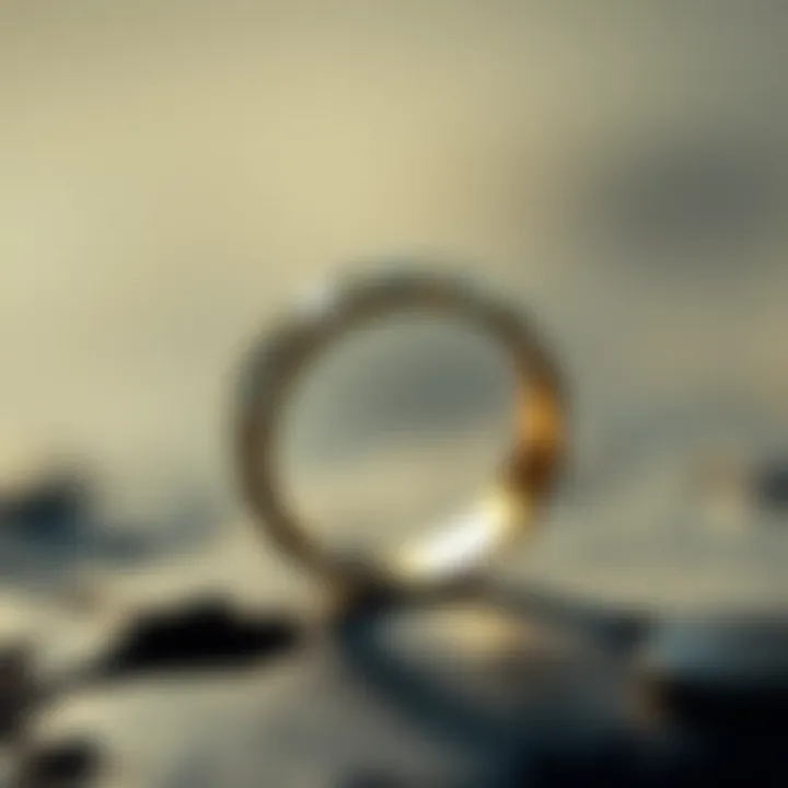 Detailed view of a ring with appraisal metrics displayed