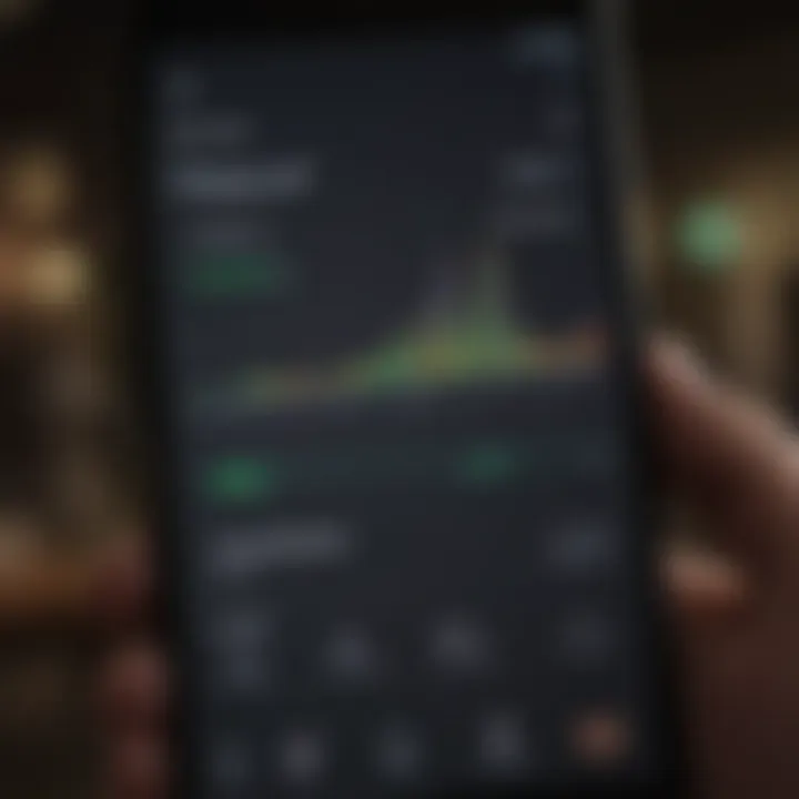 Graph showcasing user engagement trends on Robinhood