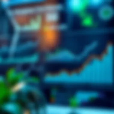 A visual representation of the economic impact of renewable energy, featuring graphs and charts illustrating growth and investment.