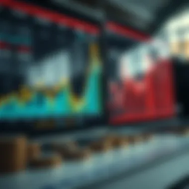 Financial charts highlighting the impact of trillions in the economy