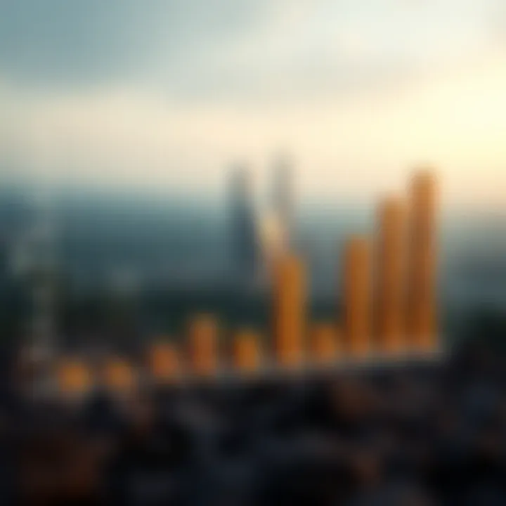 Graph illustrating the scale comparison of billions and trillions