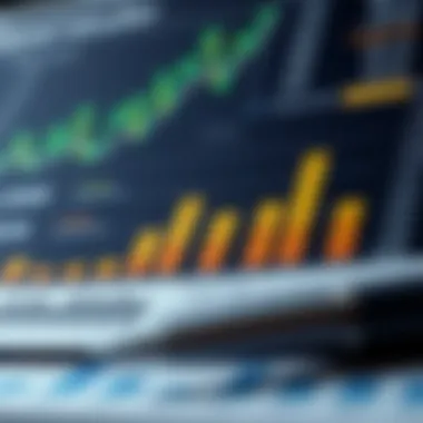 Financial Charts for Real Estate Decision-Making Close-up of financial charts related to property sales