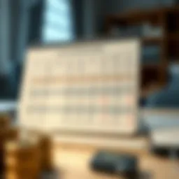 Visual representation of loan amortization schedule