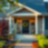 A serene home environment showcasing a welcoming front porch.